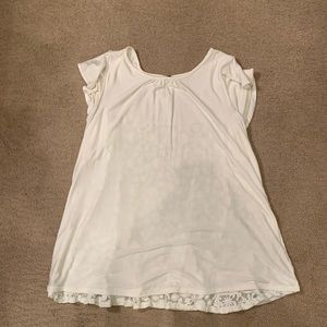 Matilda Jane Cream Blouse with Lace Detail on the Back